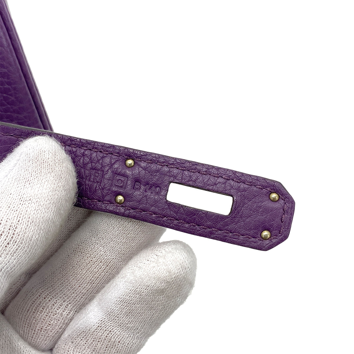 HERMES BIRKIN 35 ULTRA VIOLET TOGO HAND BAG □P SHW 90258481