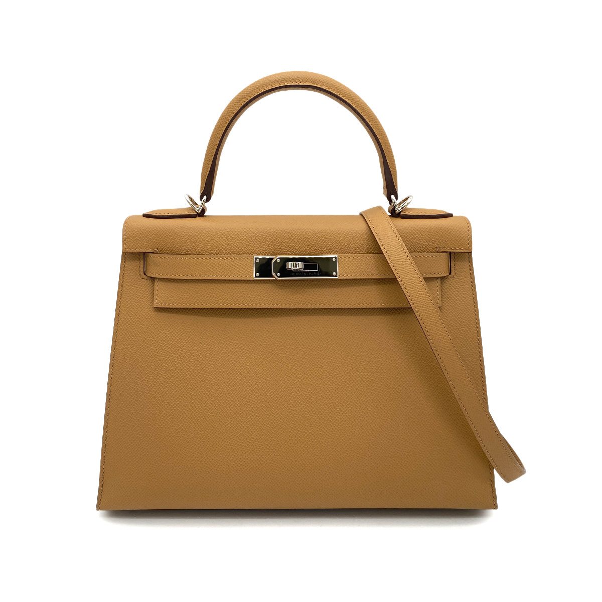 HERMES KELLY 28 VERSO SELLIER CHAI MAUVE SYLVESTRE EPSOM HAND SHOULDER BAG SHW U 90258489