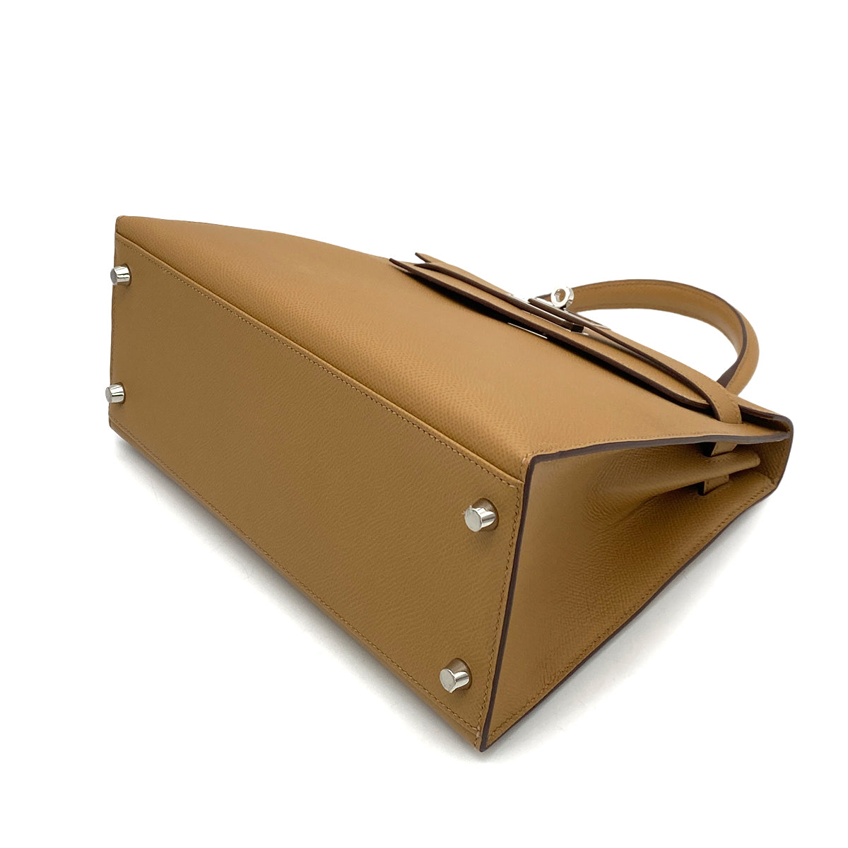 HERMES KELLY 28 VERSO SELLIER CHAI MAUVE SYLVESTRE EPSOM HAND SHOULDER BAG SHW U 90258489