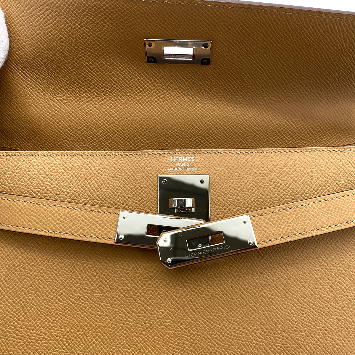 HERMES KELLY 28 VERSO SELLIER CHAI MAUVE SYLVESTRE EPSOM HAND SHOULDER BAG SHW U 90258489