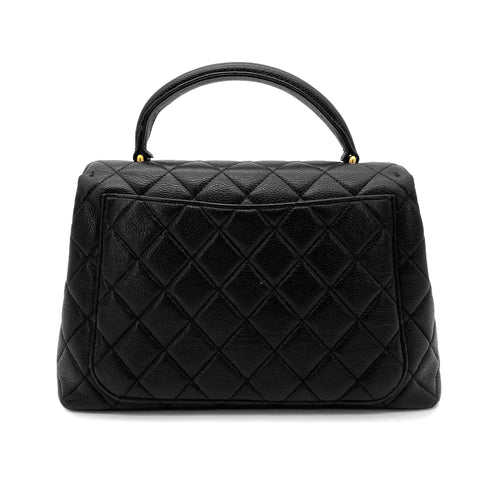 CHANEL VINTAGE MATELASSE HAND BAG BLACK CAVIAR SKIN 90258792 - PURPOSE