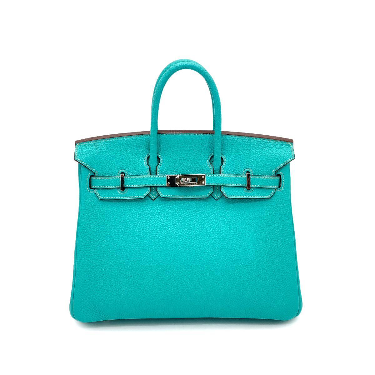 HERMES BIRKIN 25 LAGON TOGO HAND BAG □L SHW 90258794