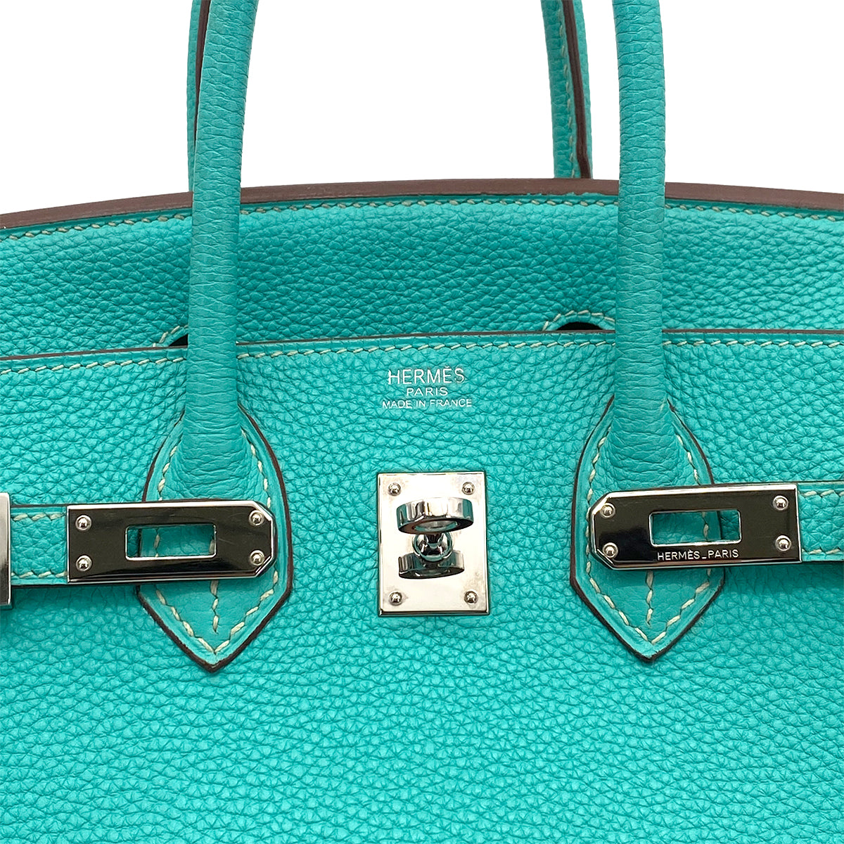 HERMES BIRKIN 25 LAGON TOGO HAND BAG □L SHW 90258794
