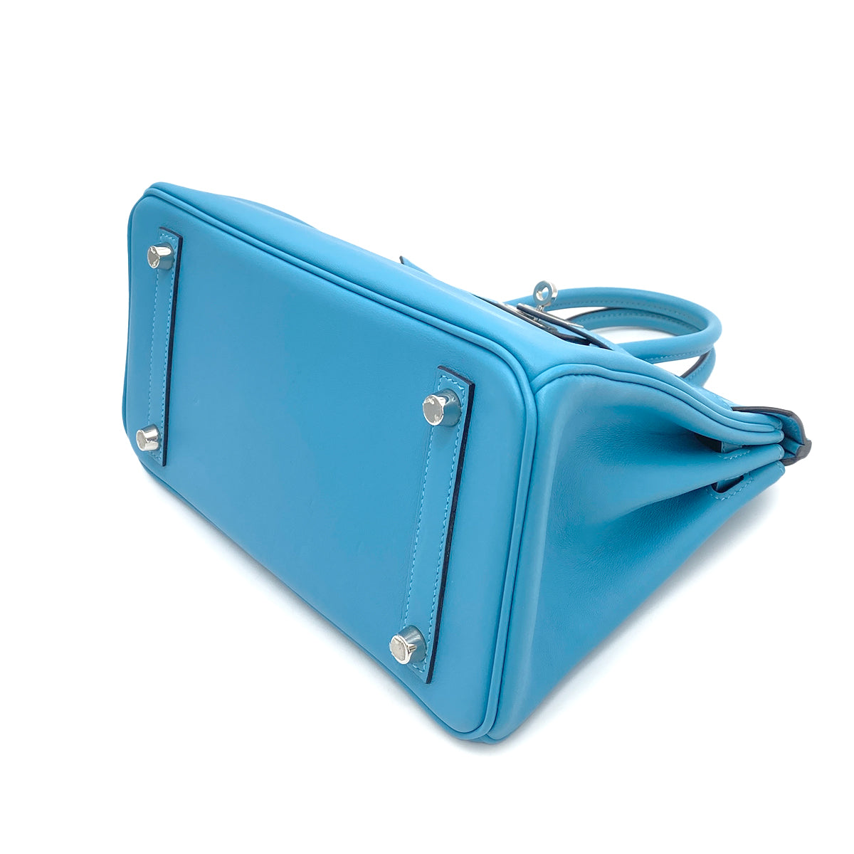 HERMES BIRKIN 25 BLUE DE NORD SWIFT HAND BAG Y SHW 90258795