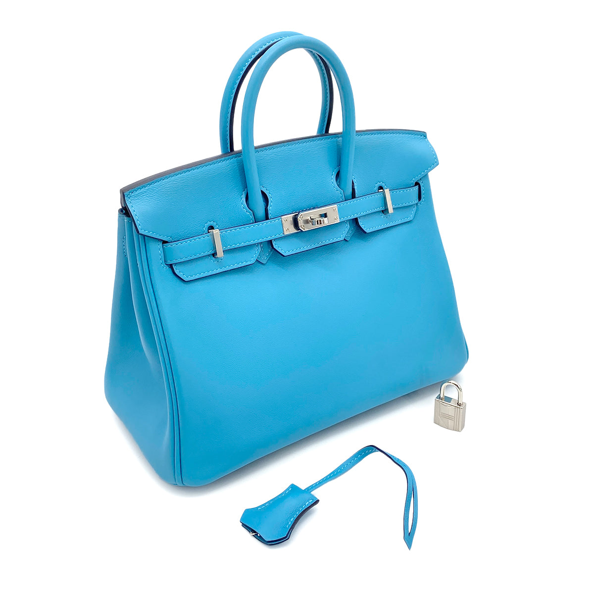 HERMES BIRKIN 25 BLUE DE NORD SWIFT HAND BAG Y SHW 90258795