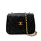 CHANEL VINTAGE BIJOU CHAIN SHOULDER BAG BLACK LAMB SKIN 90258811 - PURPOSE