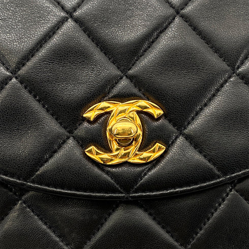 CHANEL VINTAGE BIJOU CHAIN SHOULDER BAG BLACK LAMB SKIN 90258811 - PURPOSE