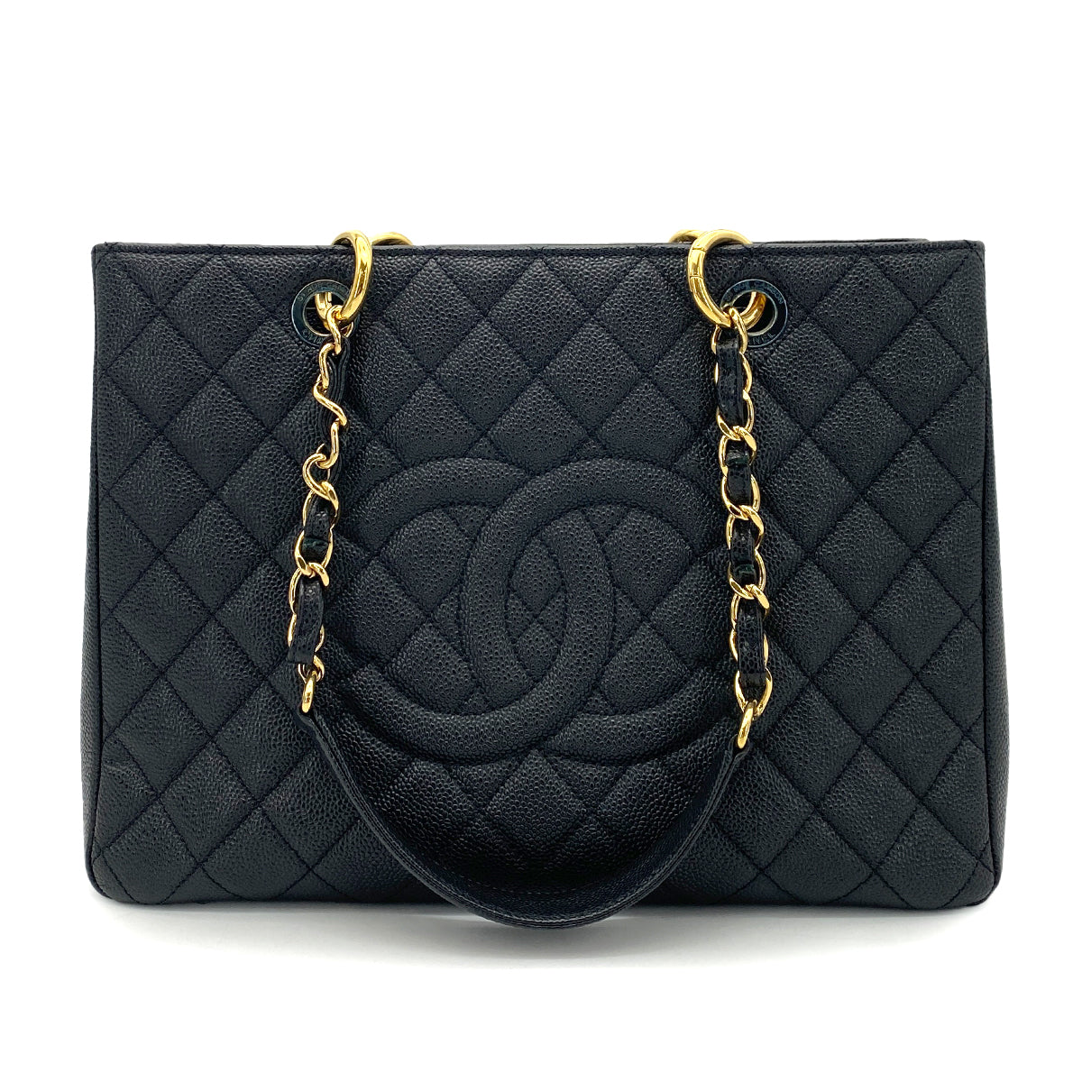 CHANEL GST TOTE BAG BLACK CAVIAR SKIN 90258813
