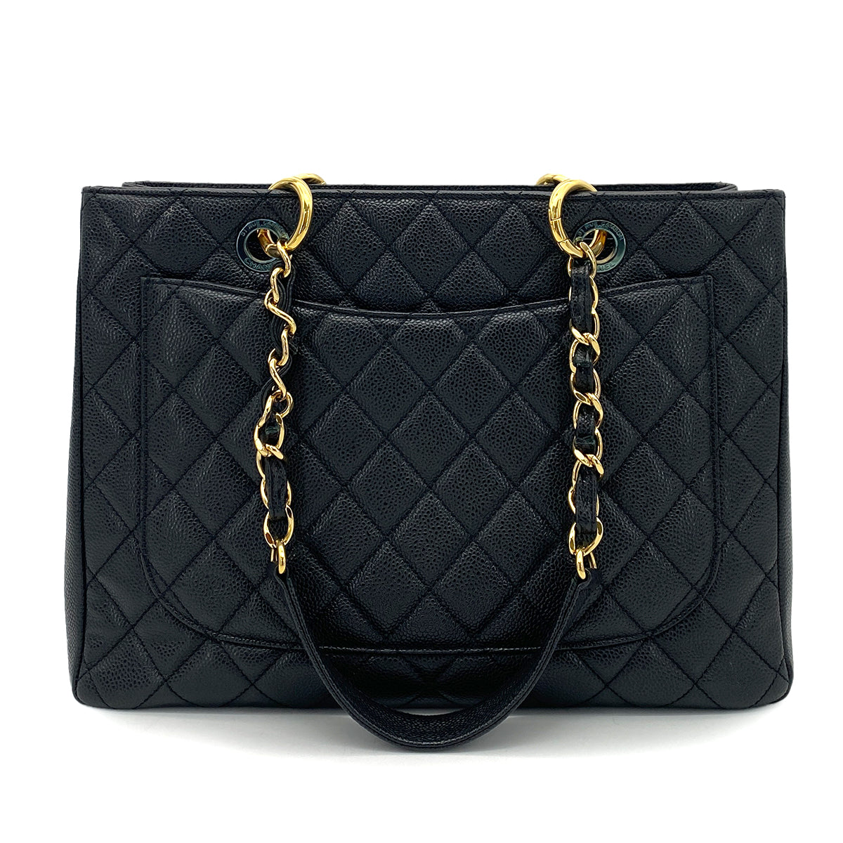 CHANEL GST TOTE BAG BLACK CAVIAR SKIN 90258813