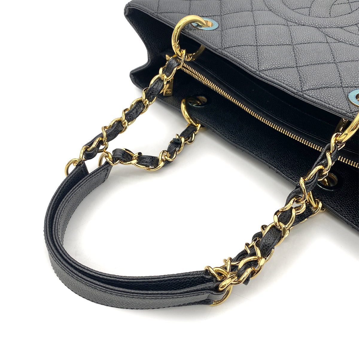 CHANEL GST TOTE BAG BLACK CAVIAR SKIN 90258813