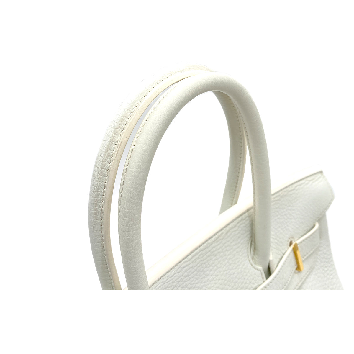 HERMES BIRKIN 30  TOGO WHITE HAND BAG 〇O GHW 90258900
