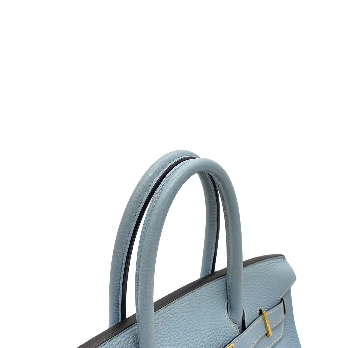 HERMES BIRKIN 30 BLUE LIN TAURILLON CLEMENCE HAND BAG □P GHW 90259118