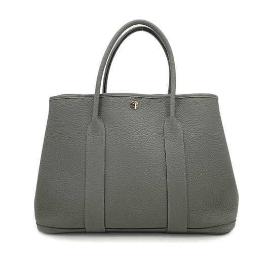 HERMES GARDEN PARTY PM GRIS MEYER VEAU NEGONDA TOTE BAG U 90259130