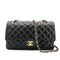 CHANEL VINTAGE CLASSIC FLAP MEDIUM CHAIN SHOULDER BAG BLACK LAMB SKIN 90259135 - PURPOSE