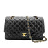 CHANEL VINTAGE CLASSIC FLAP MEDIUM CHAIN SHOULDER BAG BLACK LAMB SKIN 90259135 - PURPOSE