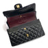 CHANEL VINTAGE CLASSIC FLAP MEDIUM CHAIN SHOULDER BAG BLACK LAMB SKIN 90259135 - PURPOSE