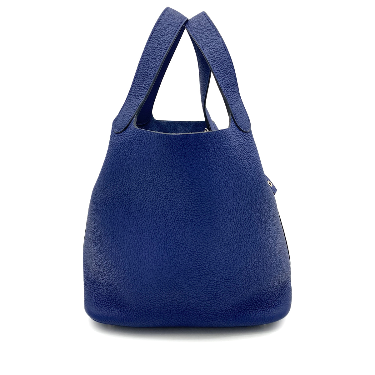 HERMES PICOTIN LOCK MM BLUE ENCRE TAURILLON CLEMENCE HAND BAG D 90259146