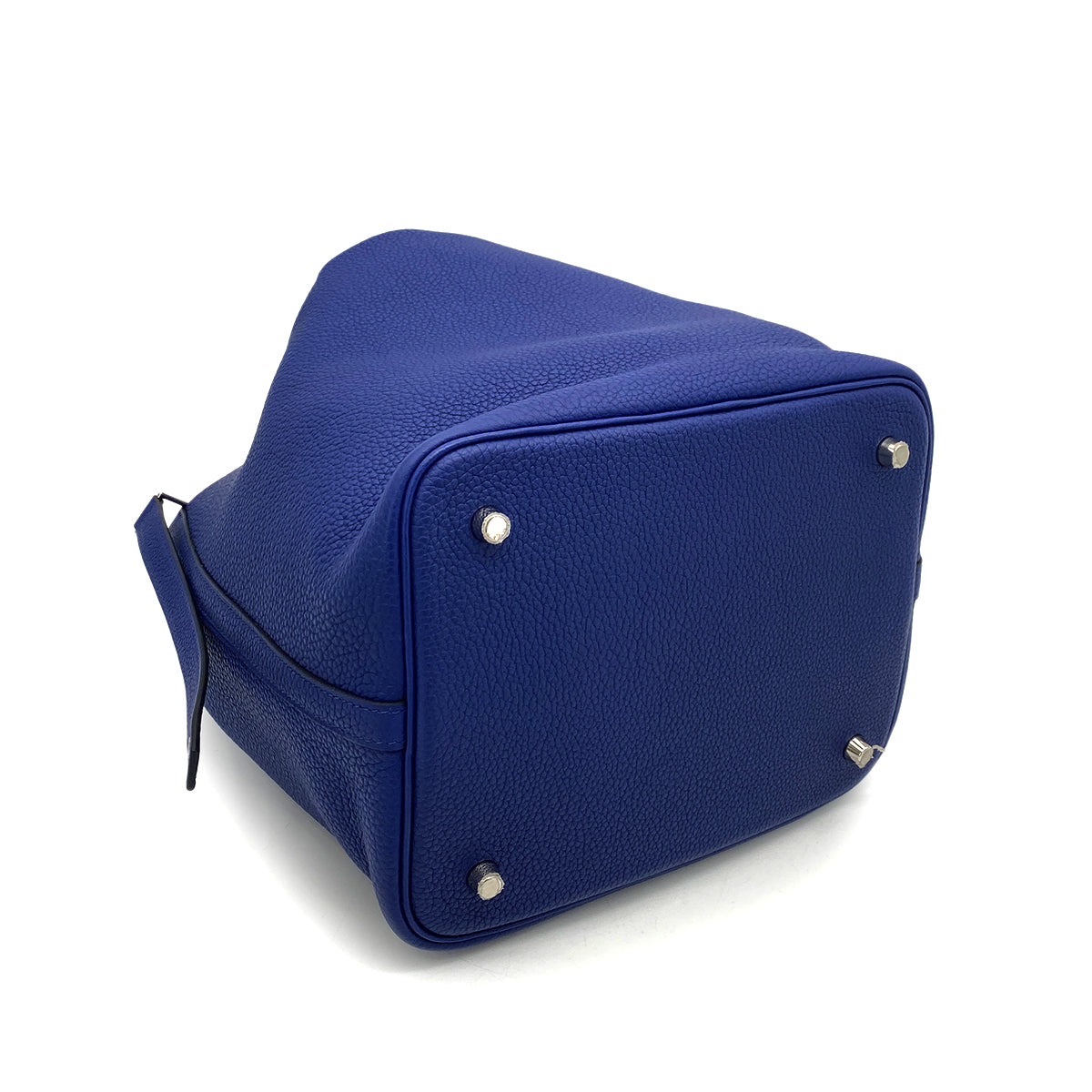 HERMES PICOTIN LOCK MM BLUE ENCRE TAURILLON CLEMENCE HAND BAG D 90259146