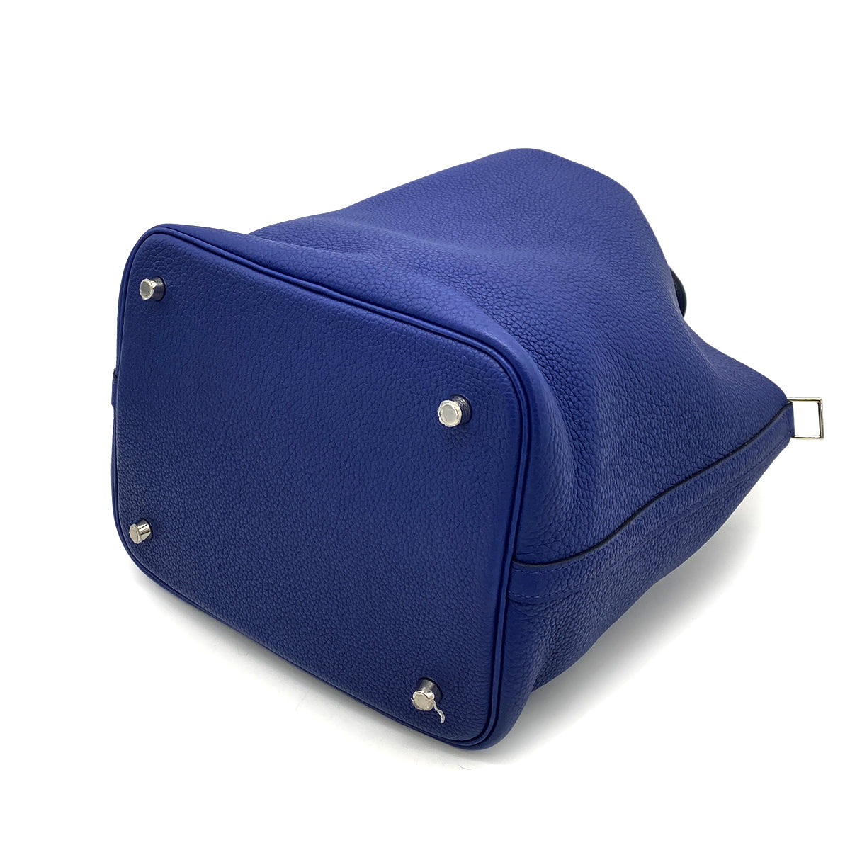 HERMES PICOTIN LOCK MM BLUE ENCRE TAURILLON CLEMENCE HAND BAG D 90259146