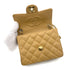 CHANEL VINTAGE MINI SQUARE 17 CHAIN SHOULDER BAG BEIGE CAVIAR SKIN 90259578 - PURPOSE