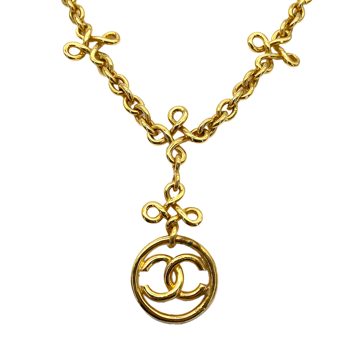 CHANEL VINTAGE NECKLACE COCOMARK ACCESSORY 93P 90259608