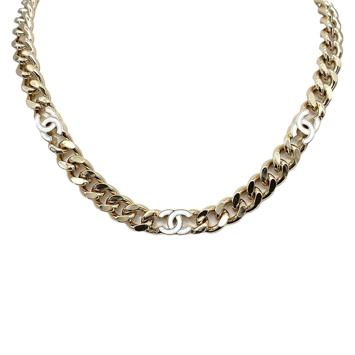 CHANEL CHAIN NECKLACE COCOMARK ACCESSORY B22S 90259613