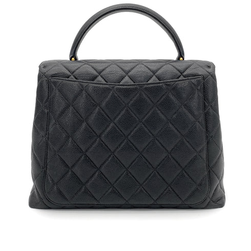 CHANEL VINTAGE MATELASSE HAND BAG BLACK CAVIAR SKIN 90259695 - PURPOSE