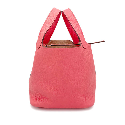 HERMES PICOTIN LOCK PM ROSE AZALEE TAURILLON CLEMENCE HAND BAG A 90259696