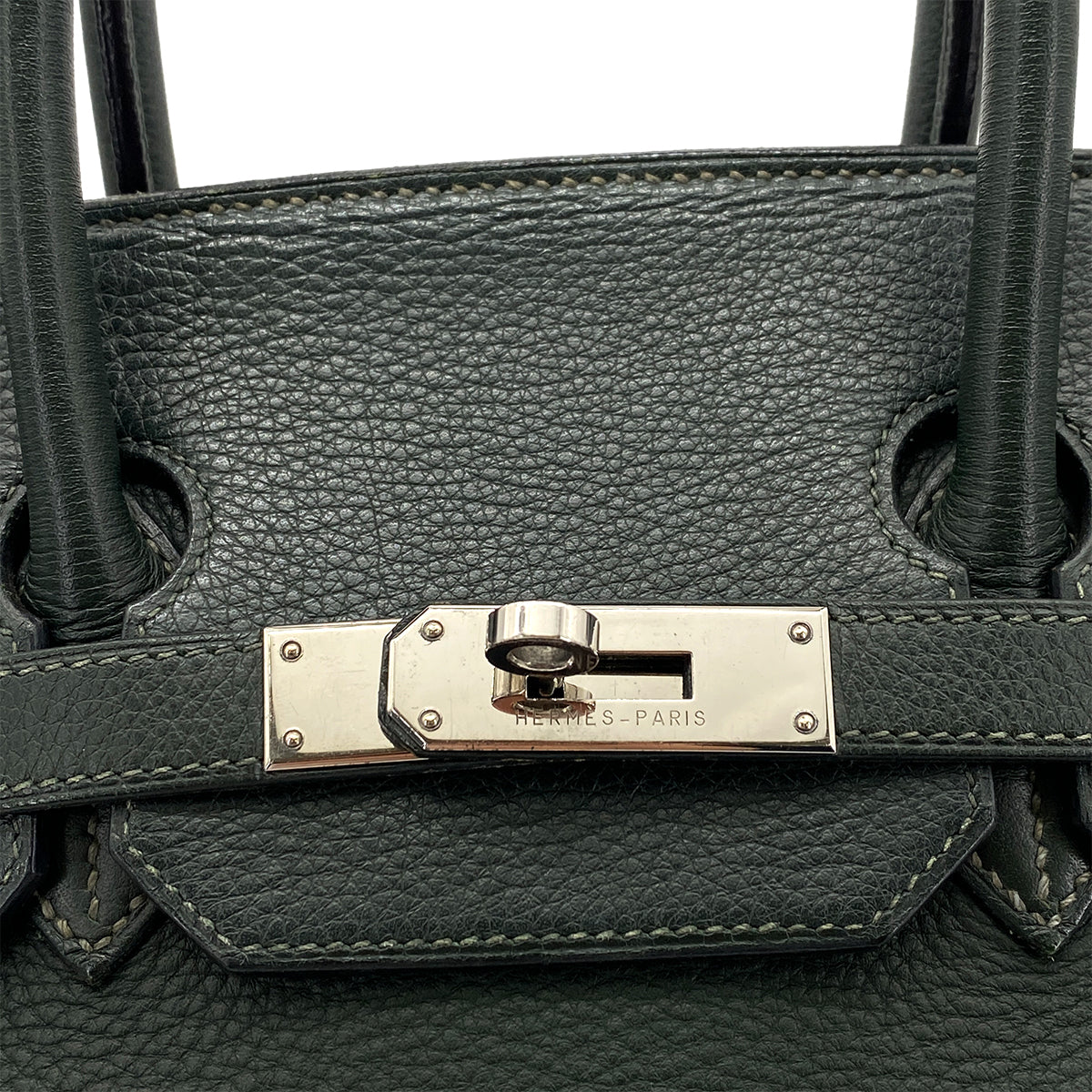 HERMES BIRKIN 35 VERT ANGLAIS TOGO HAND BAG □F SHW 90259699