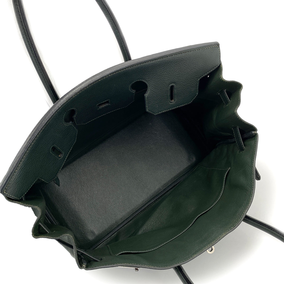 HERMES BIRKIN 35 VERT ANGLAIS TOGO HAND BAG □F SHW 90259699