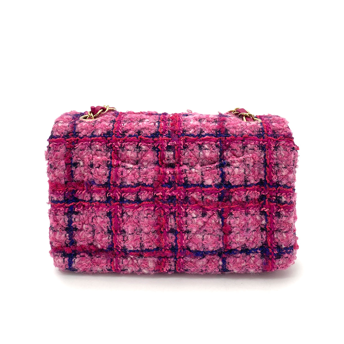 CHANEL MINI MATELASSE 20 CHAIN SHOULDER BAG MULTICOLOR PINK 90259700