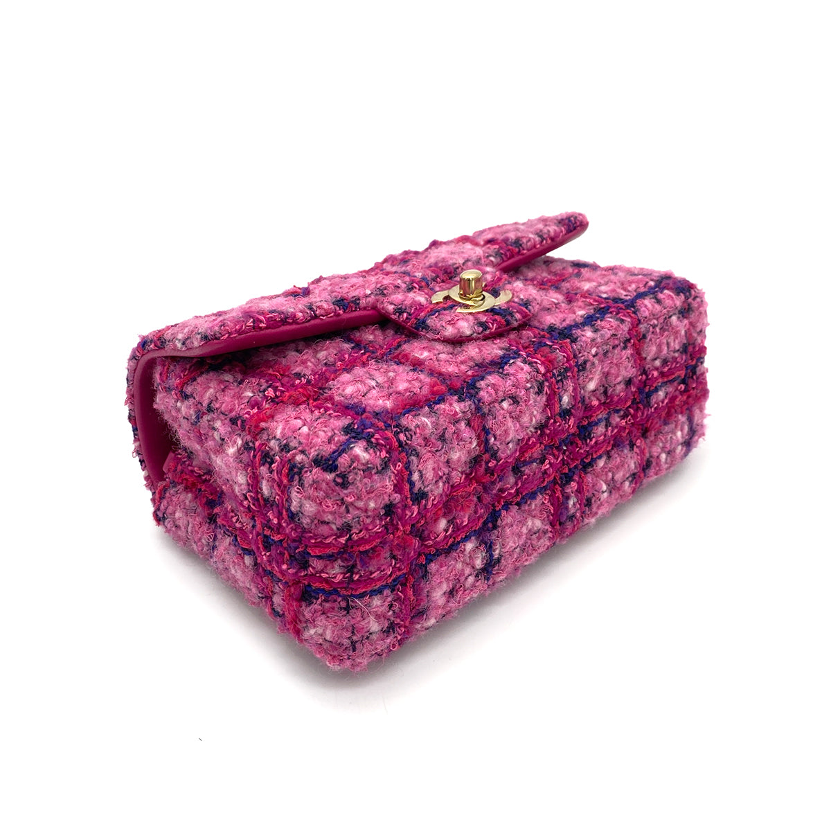CHANEL MINI MATELASSE 20 CHAIN SHOULDER BAG MULTICOLOR PINK 90259700