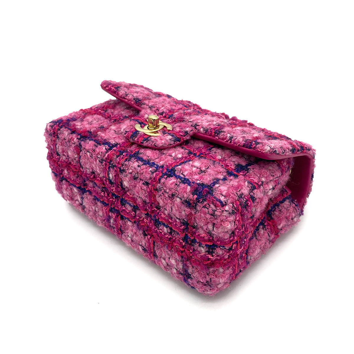 CHANEL MINI MATELASSE 20 CHAIN SHOULDER BAG MULTICOLOR PINK 90259700