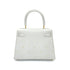 HERMES MINI KELLY 20 WHITE EVERCOLOR STUDS HAND SHOULDER BAG 〇X GHW 90259701