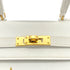 HERMES MINI KELLY 20 WHITE EVERCOLOR STUDS HAND SHOULDER BAG 〇X GHW 90259701