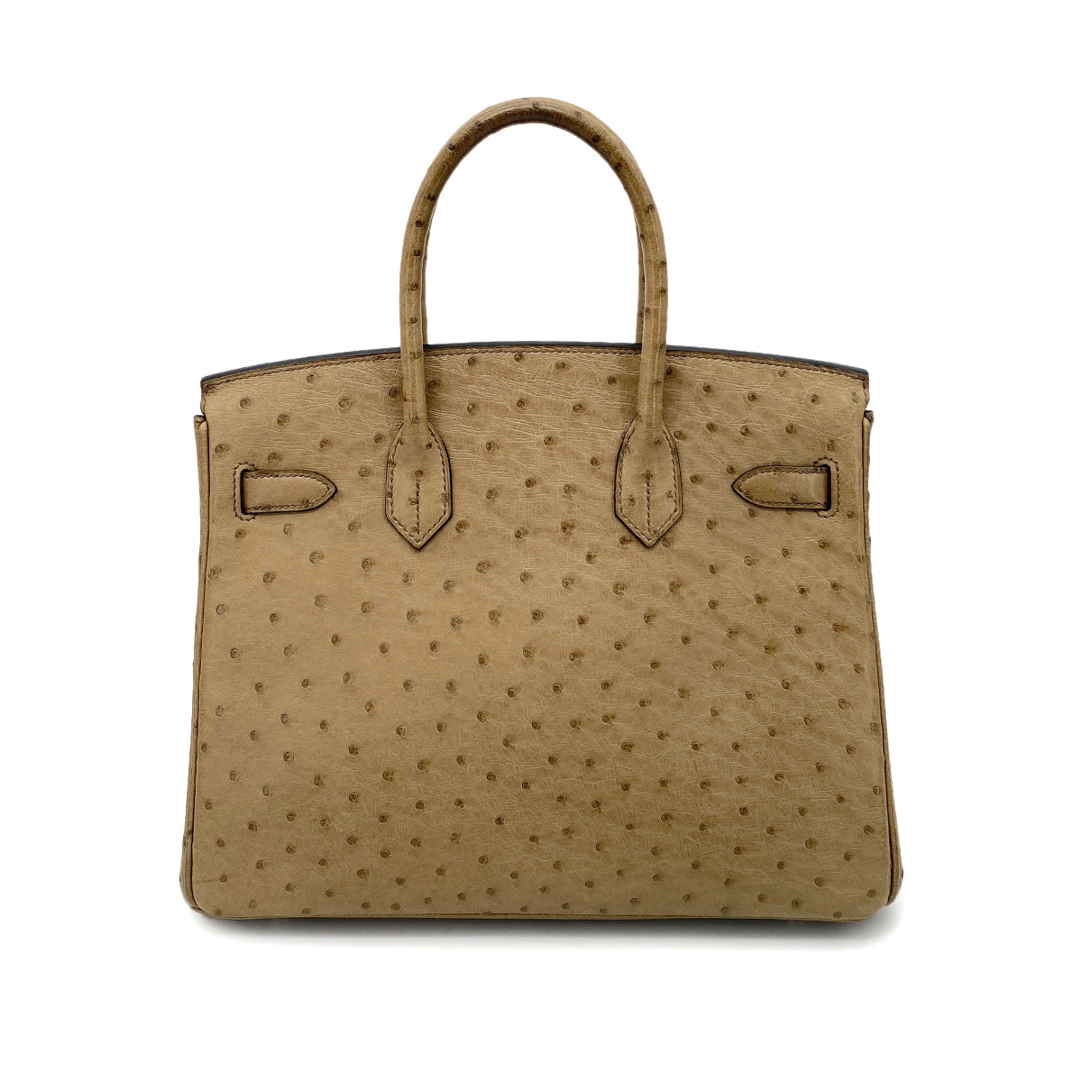 HERMES BIRKIN 30 GRIS ASPHALT OSTRICH HAND BAG □N SHW 90259703