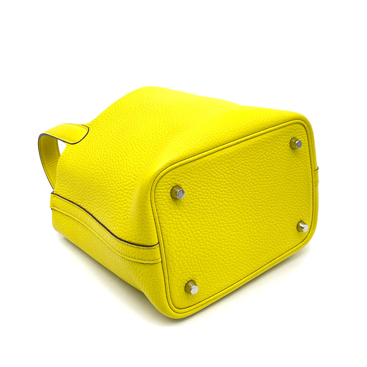 HERMES PICOTIN LOCK PM LIME TAURILLON CLEMENCE HAND BAG B 90259706