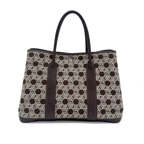 HERMES GARDEN PARTY 36 PM EBENE TOILE SO H BUFFLE SKIPPER TOTE BAG □K 90259710 - PURPOSE