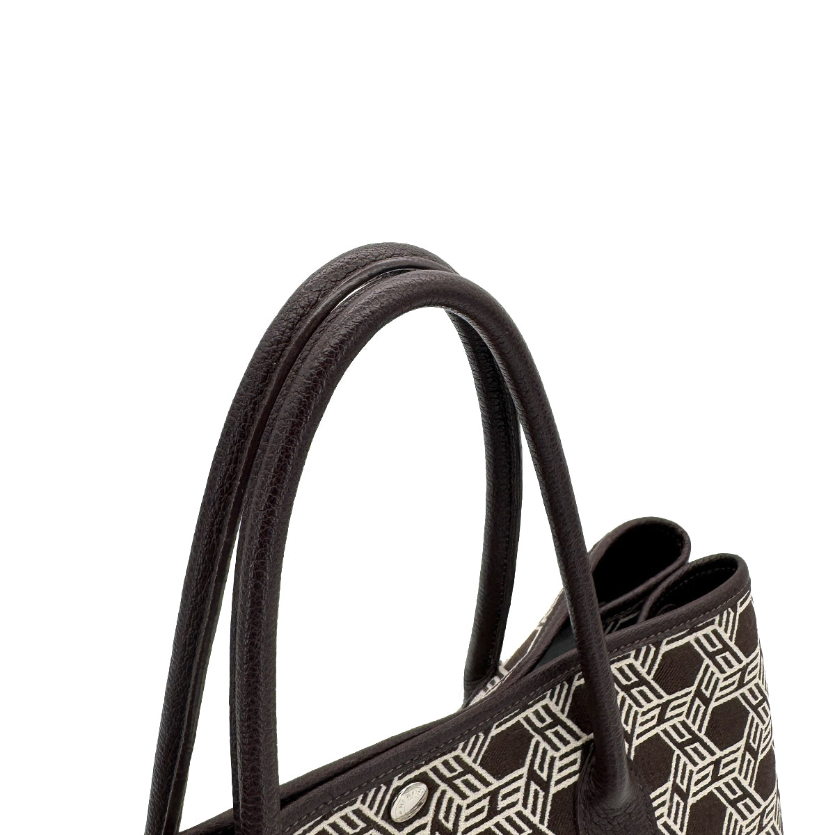HERMES GARDEN PARTY 36 PM EBENE TOILE SO H BUFFLE SKIPPER TOTE BAG □K 90259710