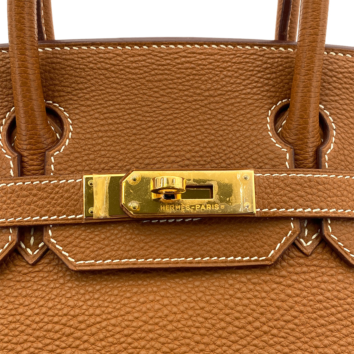 HERMES BIRKIN 30 GOLD TOGO HAND BAG □G GHW 90259715