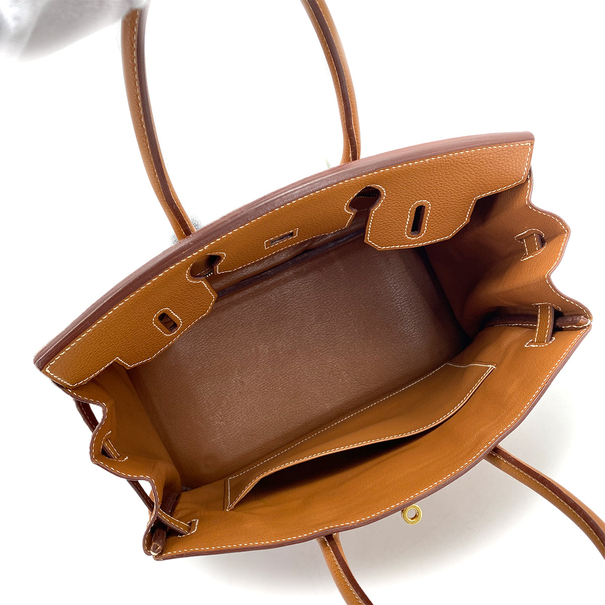 HERMES BIRKIN 30 GOLD TOGO HAND BAG □G GHW 90259715