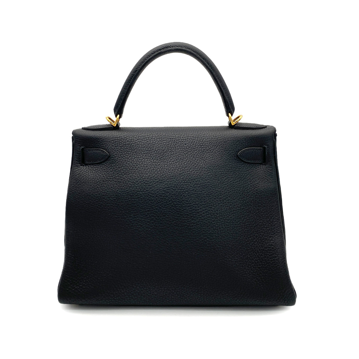 HERMES KELLY 28 RETOURNE BLACK TAURILLON CLEMENCE HAND SHOULDER BAG □G GHW 90259716