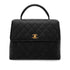 CHANEL VINTAGE MATELASSE HAND BAG BLACK CAVIAR SKIN 90259718 - PURPOSE