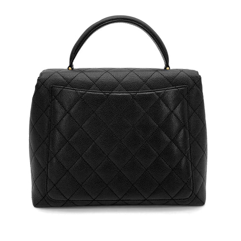 CHANEL VINTAGE MATELASSE HAND BAG BLACK CAVIAR SKIN 90259718 - PURPOSE