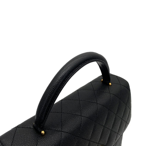 CHANEL VINTAGE MATELASSE HAND BAG BLACK CAVIAR SKIN 90259718 - PURPOSE