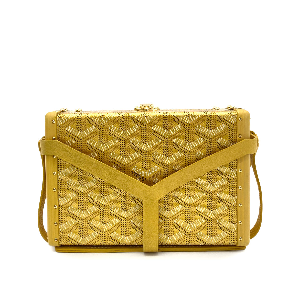 GOYARD MINAUDDIERE TRUNKSHOULDER BAG PVC LEATHER GOLD 90259732