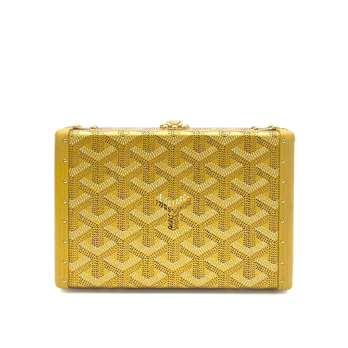 GOYARD MINAUDDIERE TRUNKSHOULDER BAG PVC LEATHER GOLD 90259732