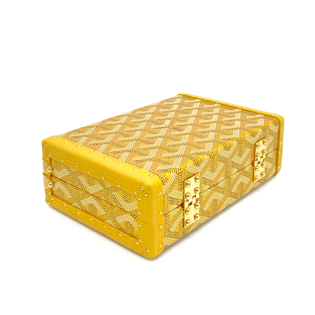 GOYARD MINAUDDIERE TRUNKSHOULDER BAG PVC LEATHER GOLD 90259732