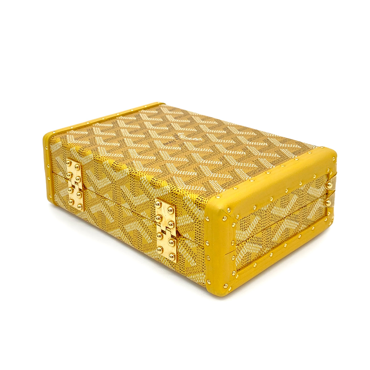GOYARD MINAUDDIERE TRUNKSHOULDER BAG PVC LEATHER GOLD 90259732