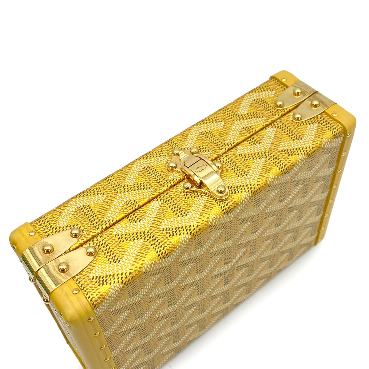 GOYARD MINAUDDIERE TRUNKSHOULDER BAG PVC LEATHER GOLD 90259732